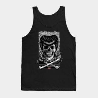 Pompadour Skull Tank Top